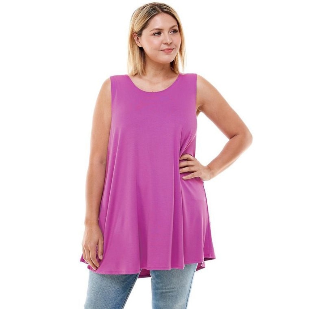 Plus size mauve tunic
